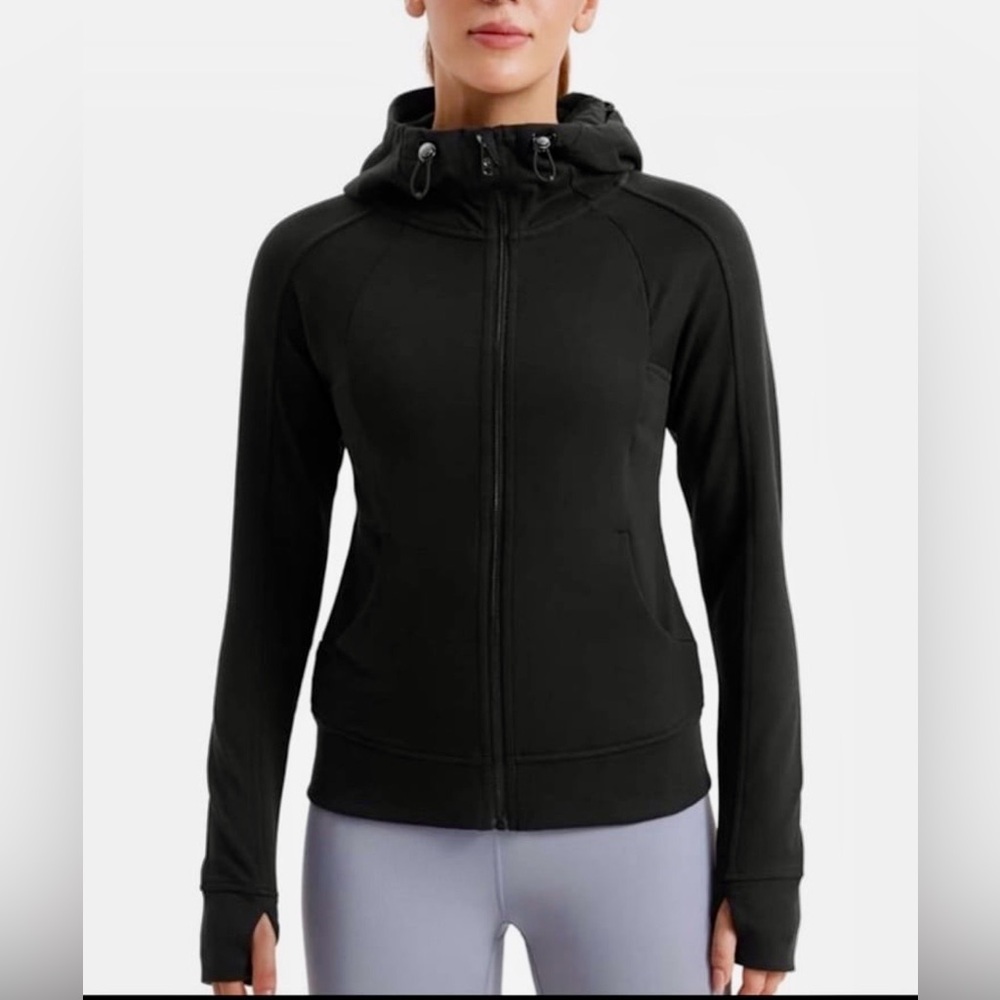 Soothfeel Running Black Zip-Up Hoodie